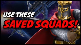 Use These Saved Squads To Crush SWORD  Marvel Strike Force [upl. by Anderer]