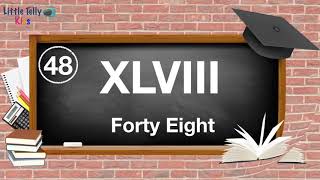 Roman Numerals 1100  Quick amp Easy Learning Video Learn Maths  Learn Roman Numerals [upl. by Rednaxela]