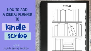 How To Upload a Digital Planner to Kindle Scribe [upl. by Adihaj]