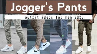 Joggers Outfit Mens in 2023  jogger pants outfit ideas for men [upl. by Lainey]