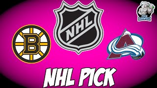 Boston Bruins vs Colorado Avalanche 12322 NHL Free Pick Free NHL Betting Tips [upl. by Uyr]