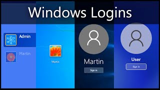 Windows Login Screens 1993  present  betas [upl. by Alyks]