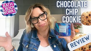 Bath amp Body Works Chocolate Chip Cookie Three Wick Candle Review [upl. by Aidnahs]