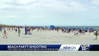 We all took off running High schoolers injured in shooting at Hilton Heads Coligny Beach [upl. by Ellenid]