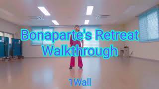 Bonapartes Retreat Walkthrough line dance [upl. by Mildred]