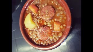 Lentejas con chorizo tradicionales [upl. by Launam]