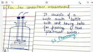 Instrumentation of Conductometric Titration  Conductivity Cell Conductometer bpharmacynotes sem1 [upl. by Georgeta]