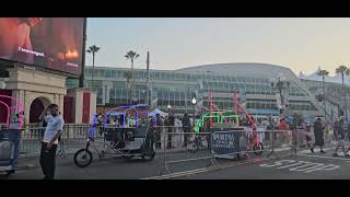 San Diego Gaslamp Quarter Area Pedicabs Transportation around Downtown Tour [upl. by Attener]