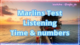 Marlins Test For Seafarer  Listening  Time amp Numbers [upl. by Kayne]