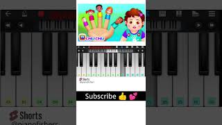 The FINGER FAMILY Song  Easy Piano Tutorial shorts [upl. by Nancey844]