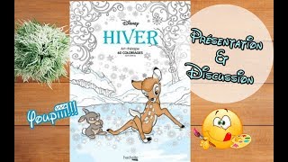 Bloc HIVER Disney Présentation et discussion coloriage adulte [upl. by Jaquenetta]