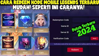 CARA REDEEM KODE MOBILE LEGENDS LEWAT SITUS WEB TERBARU 2024 BISA DAPAT DIAMOND DAN SKIN GRATIS ML [upl. by Berck]