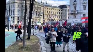 Wien kämpft für die Freiheit  Demo in Wien am 05022022🇦🇹 österreich wien fyp demonstration [upl. by Geier]