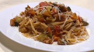 Darkë e shpejtë makarona me perime  Super Easy Vegetable Pasta 🍝 [upl. by Nalid]