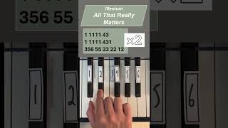 Illenium  All That Really Matters Easy Piano Tutorial pianoforbeginners pianotutorial [upl. by Milburr767]