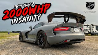 THIS KILLER 2000HP TWIN TURBO 84L V10 SEQUENTIAL VIPER IS NUTS [upl. by Elletnohs550]