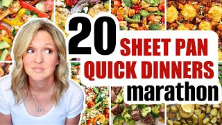 21 Cheap amp EASY Sheet Pan Dinners  ONE PAN MEALS MARATHON [upl. by Jehiah]