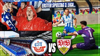 EMOTIONALER SAISONSTART IN LIGA 3 Hansa Rostock  Stuttgart II Stadion Vlog  Ostseestadion Choreo [upl. by Anohsal]