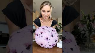 Blueberry bagels AND homemade vanilla cream cheese 🦋 bagel baking recipe [upl. by Prissy]