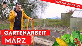 Gartenarbeit im März  alle wichtigen Aufgaben für Hochbeet Gemüsegarten und Stauden [upl. by Akayas288]