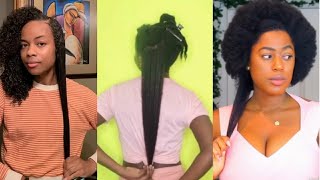 Long Hair Shrinkage Compilation Videos  3b4a4b4c Hair Shrinkage 🥰  Slayed Hair Styles [upl. by Acirne]