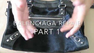 Balenciaga Repair Part 1  Damaged and Peeling Edge Coating on Handles [upl. by Milas189]