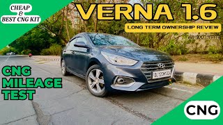 Hyundai Verna CNG Mileage After 50000 kms Done  Long Term Owners Review [upl. by Amata]