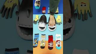 Super Cool Shark Slippers love satisfying viral funny trending shoes new socks tending [upl. by Imre262]