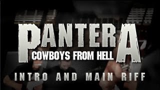 Pantera  Cowboys From Hell Guitar Lesson  Intro And Main Riff [upl. by Paradies486]