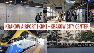 Krakow Airport KRK to Krakow City Center on the Aiport Train  FAST amp CHEAP [upl. by Yesdnik]