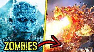 GAME OF THRONES ZOMBIES The Most INTENSE Zombies Map YET Dragon Boss Fight [upl. by Hayifas896]