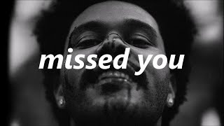 The Weeknd  Missed You Piano Version [upl. by Mitchell]