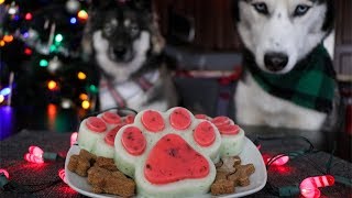 Holiday Peppermint Ice Cream For Dogs DIY Dog Treats [upl. by Dulce]