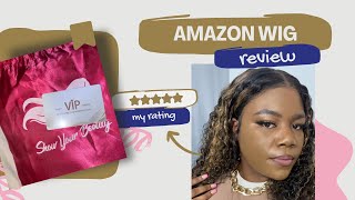 Amazon Wig ReviewUnboxing  Install [upl. by Alcus319]