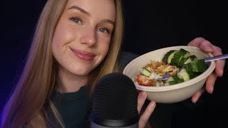 ASMR  Super leckeres Bowl Mukbang 🤤 amp bisschen quatschen 🤭 RelaxASMR [upl. by Castro]