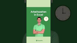 Arbeitszeiten in Excel berechnen 🕑 [upl. by Luapnaes]