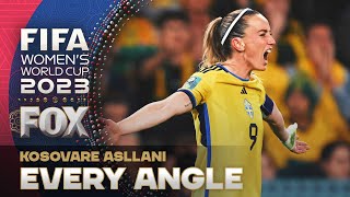 Swedens Kosovare Asllanis STUNNING goal vs Australia in the Third Place Match  Every Angle [upl. by Older334]