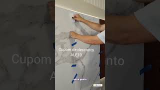 Aplicação Painel Mármore Ariel  Clean Decor 🤍 [upl. by Felicie]