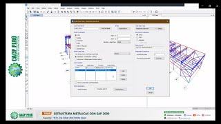 DISEÑO DE COBERTURAS METALICAS CON SAP 2000 0304 [upl. by Mastat]