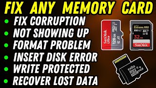 SD Card Corruption FIXED in MINUTES How To Fix SD Card Not Showing Up  SD Card Format Problem [upl. by Tillion225]