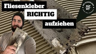 FLIESENKLEBER richtig AUFZIEHEN [upl. by Analihp670]