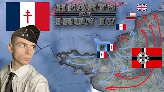 HEARTS OF IRON 4 LA FRANCE LIBRE SE LIBÈRE SEULE [upl. by Aneryc]