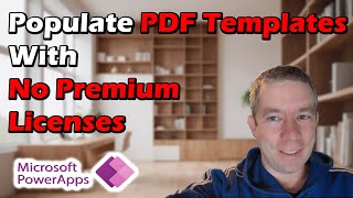 Populate PDF Documents No Premium Licenses with Power Apps and Power Automate [upl. by Nyrol606]