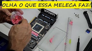 Trocamos os thermal pads por essa meleca olha o que aconteceu [upl. by Nosa]