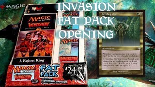 MTG Invasion Fat Pack Opening  Turns Out Booster Packs Can Be Waterproof [upl. by Deb204]