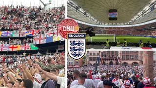 ENGLAND FANS INVADE GERMANY England fans invade Frankfurt for their Euro 24 match vs Denmark [upl. by Hctim]