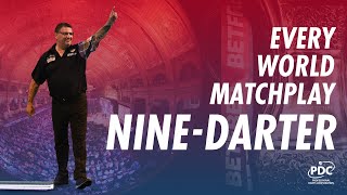 Every NineDarter in World Matchplay History [upl. by Gerti152]