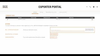 SGS Exporter Portal [upl. by Horlacher]