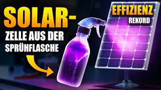 Geniale Erfindung SprühSolarzelle 95 günstiger als Solarmodule [upl. by Kyne]