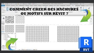 comment créer des hachures ou motifs sur revit [upl. by Estella]